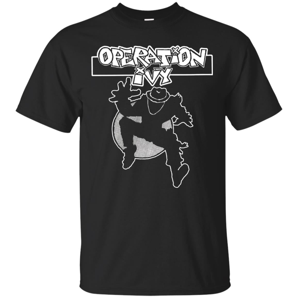 Operation Ivy Logo T-shirt Ska Man Guy Black