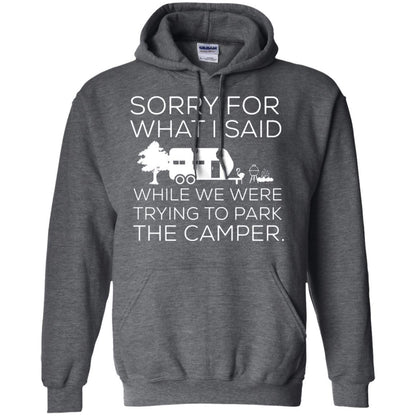 Camping T-shirt We Were Trying To Park The Camper Dark Heather