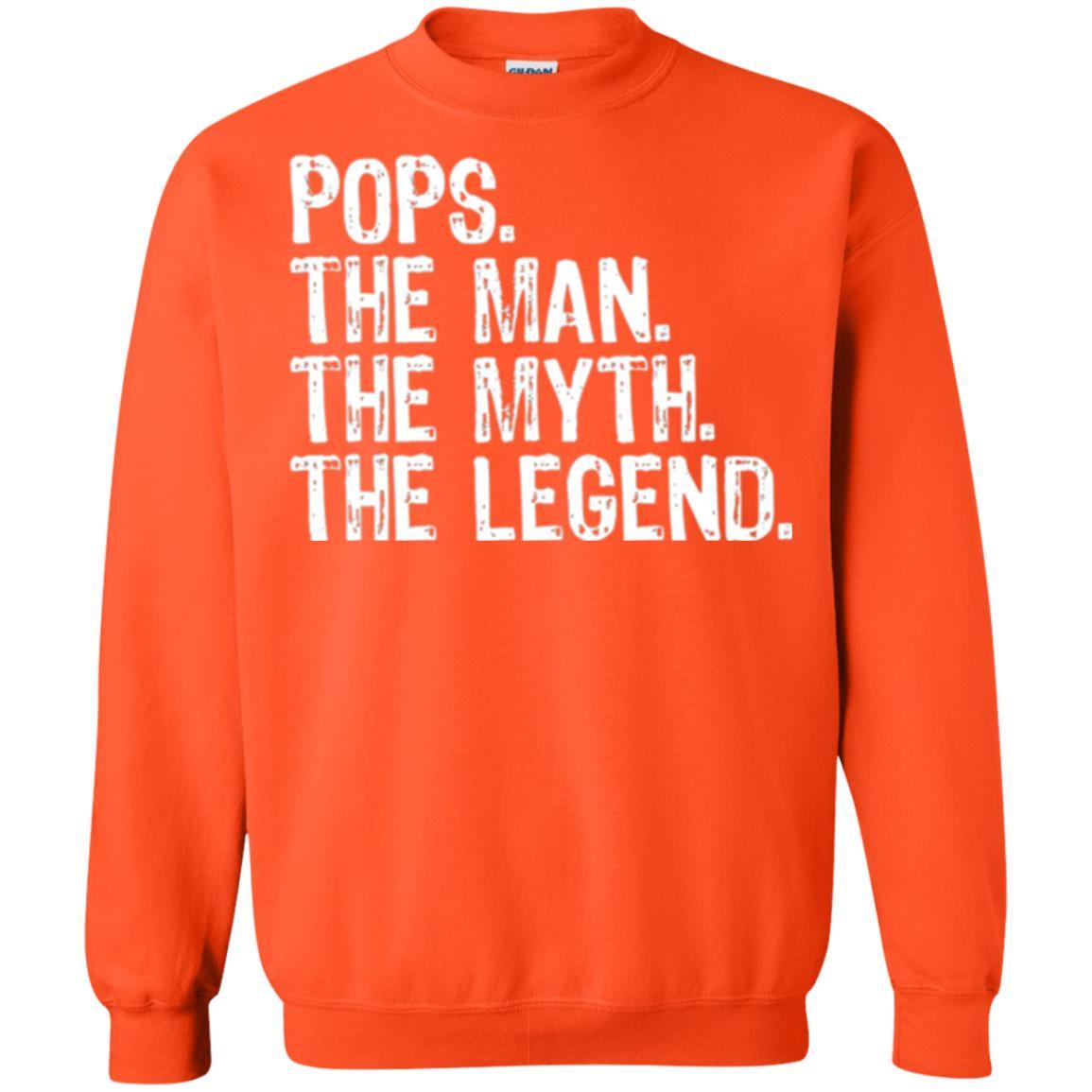 Daddy T-shirt Pops The Man The Myth The Legend Orange