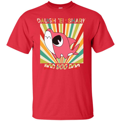 Daughter Shark Doo Doo Doo Family Shark Gift Shirt Red
