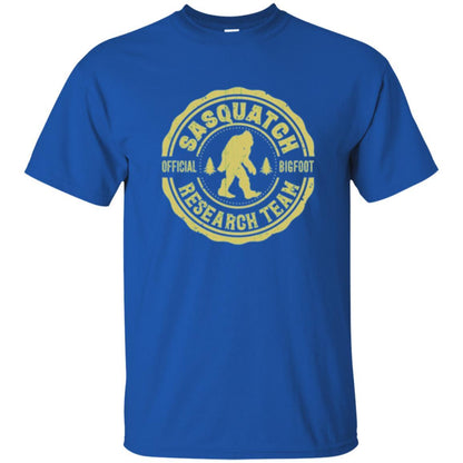 Squatchin Gone T-shirt Finding Sasquatch Bigfoot Research Team Royal