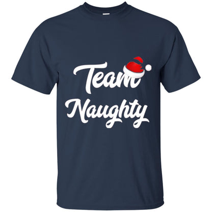 Christmas T-shirt Team Naughty Navy
