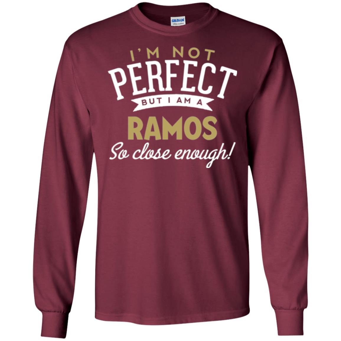 Soccer T-shirt I'm Not Perfect But I Am A Ramos Maroon