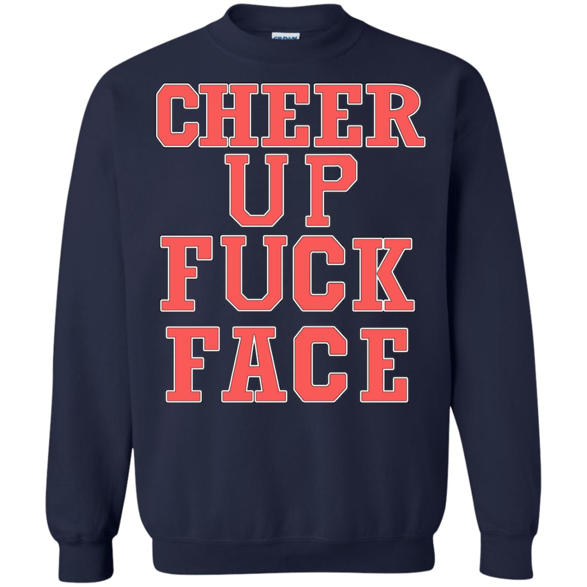 Cheer Up Face Shirt Navy