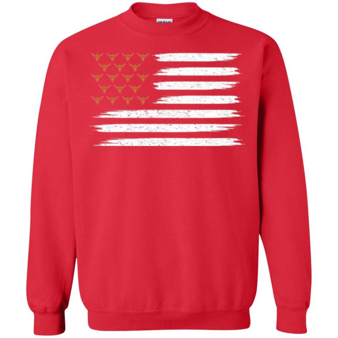 Vintage Texas United Longhorn Flag T-shirt Red