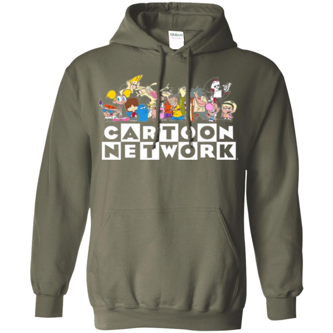 Cartoon T-shirt Classic Character Feature T-shirt Military Green