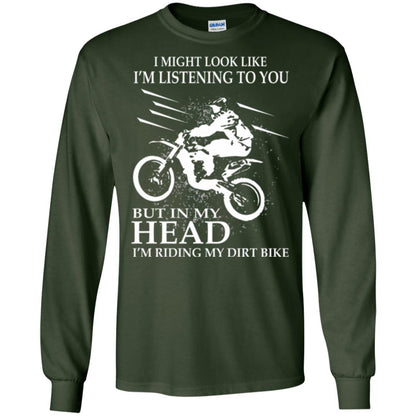 Motocross T-shirt I'm Riding My Dirt Bike Forest Green