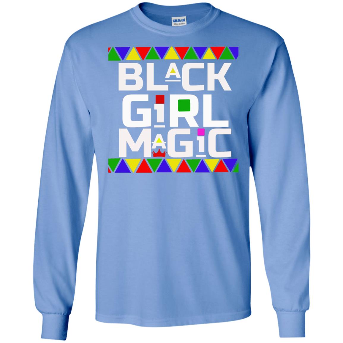 Black Girl Magic Black History African Pride T-shirt Carolina Blue