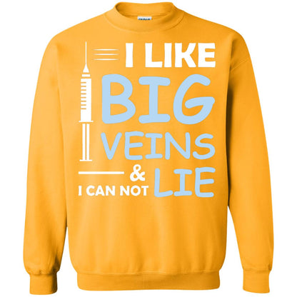 I Like Big Veins And I Can Not Lie Phlebotomist T-shirt Gold