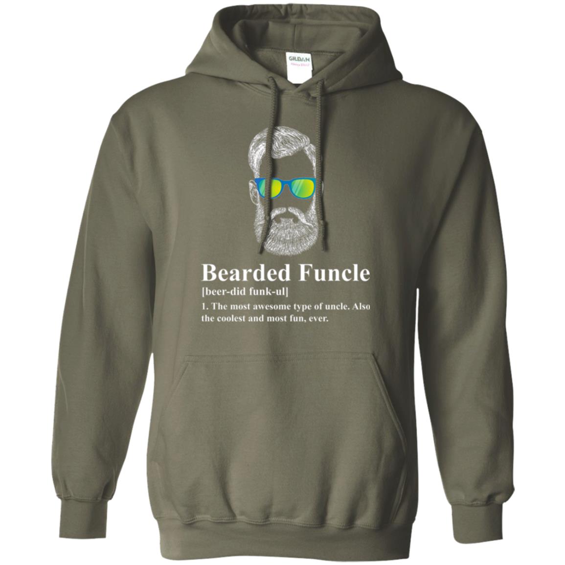 Uncle T-shirt Beared Funcle Military Green