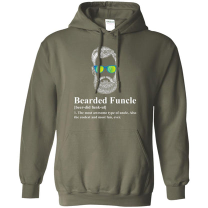 Uncle T-shirt Beared Funcle Military Green