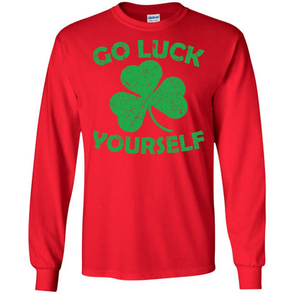 Go Luck Yourself St. Patrick_s Day T-shirt Red