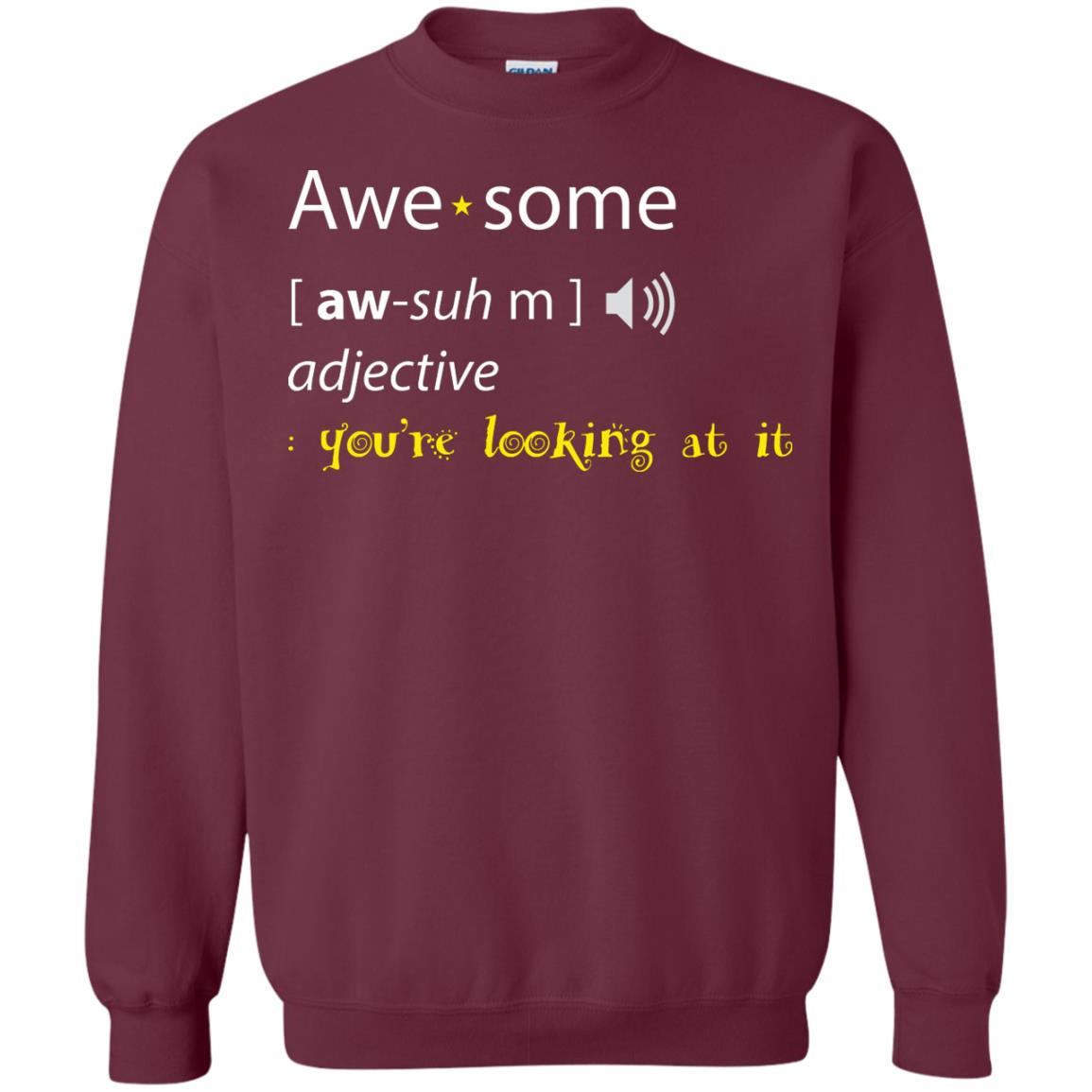 Awesome You_re Looking At It Cool Shirt For Boys Or Girls Maroon