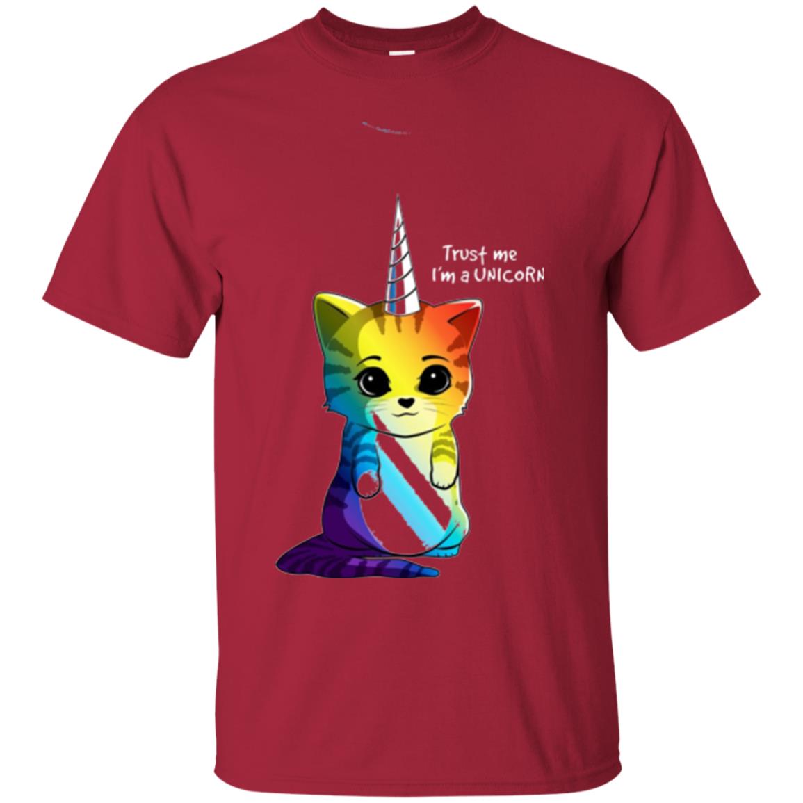 Cat Lovers T-shirt Caticorn Rainbow Trust Me I_m A Unicorn Cardinal