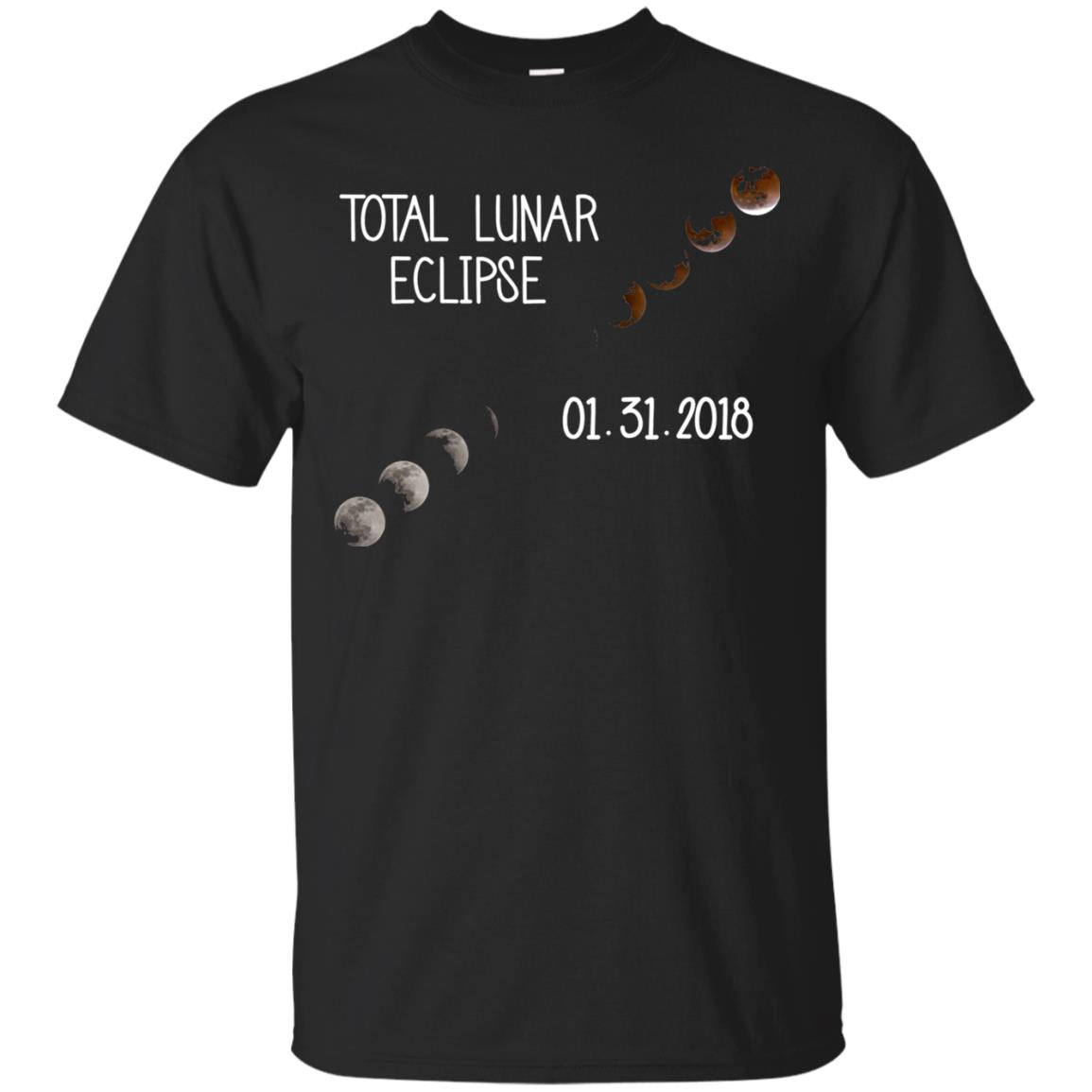 Total Lunar Eclipse 01-31-2018 Celebration Shirt Black