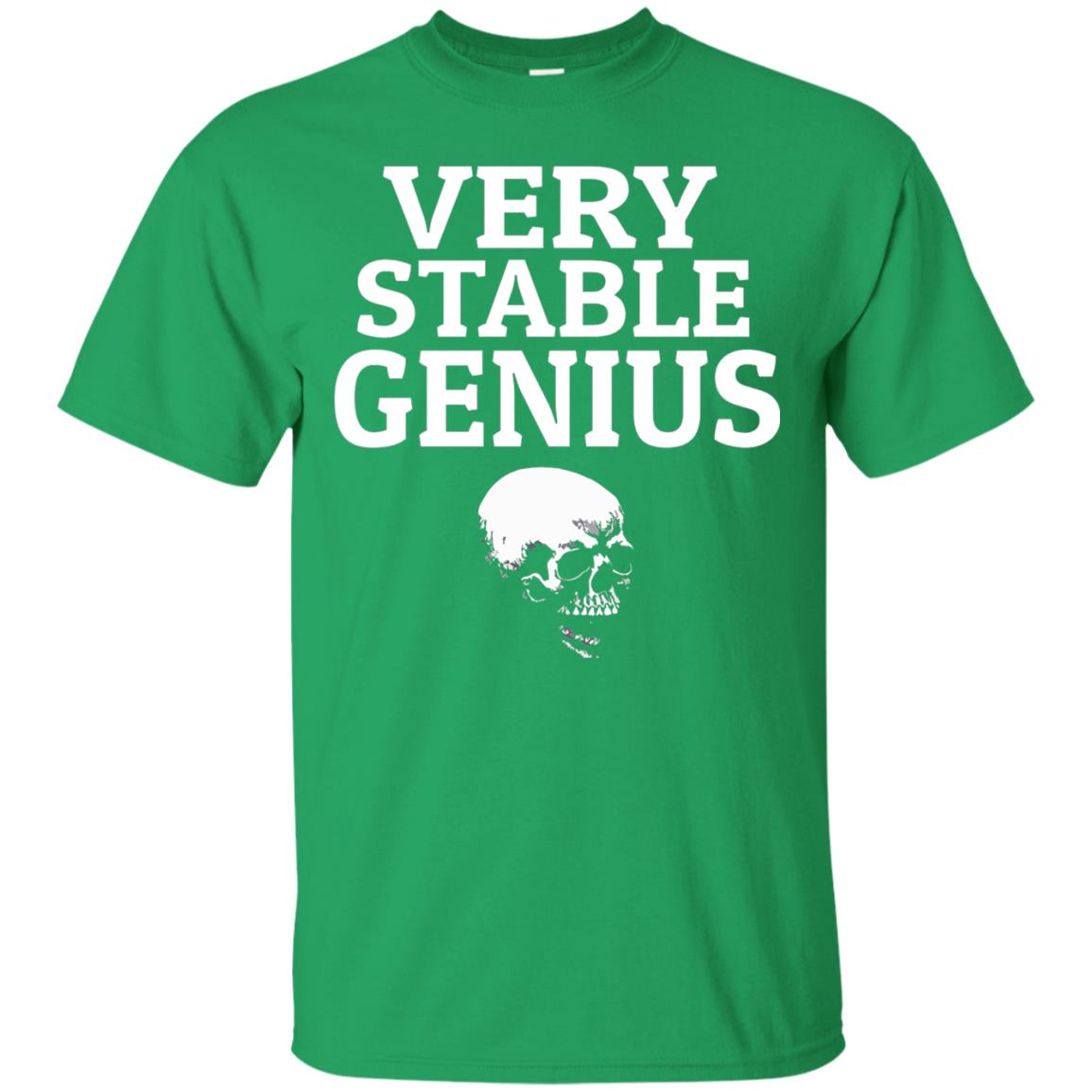 Very Stable Genius Funny T-shirt Irish Green