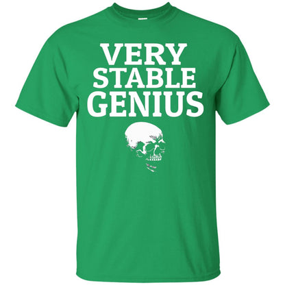 Very Stable Genius Funny T-shirt Irish Green