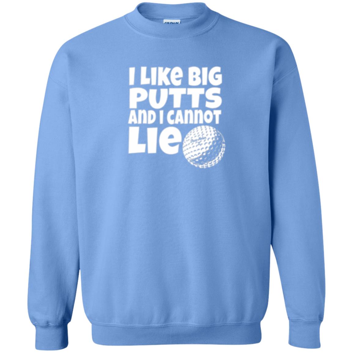 Golf Lover T-shirt I Like Big Putts And I Cannot Lie Carolina Blue