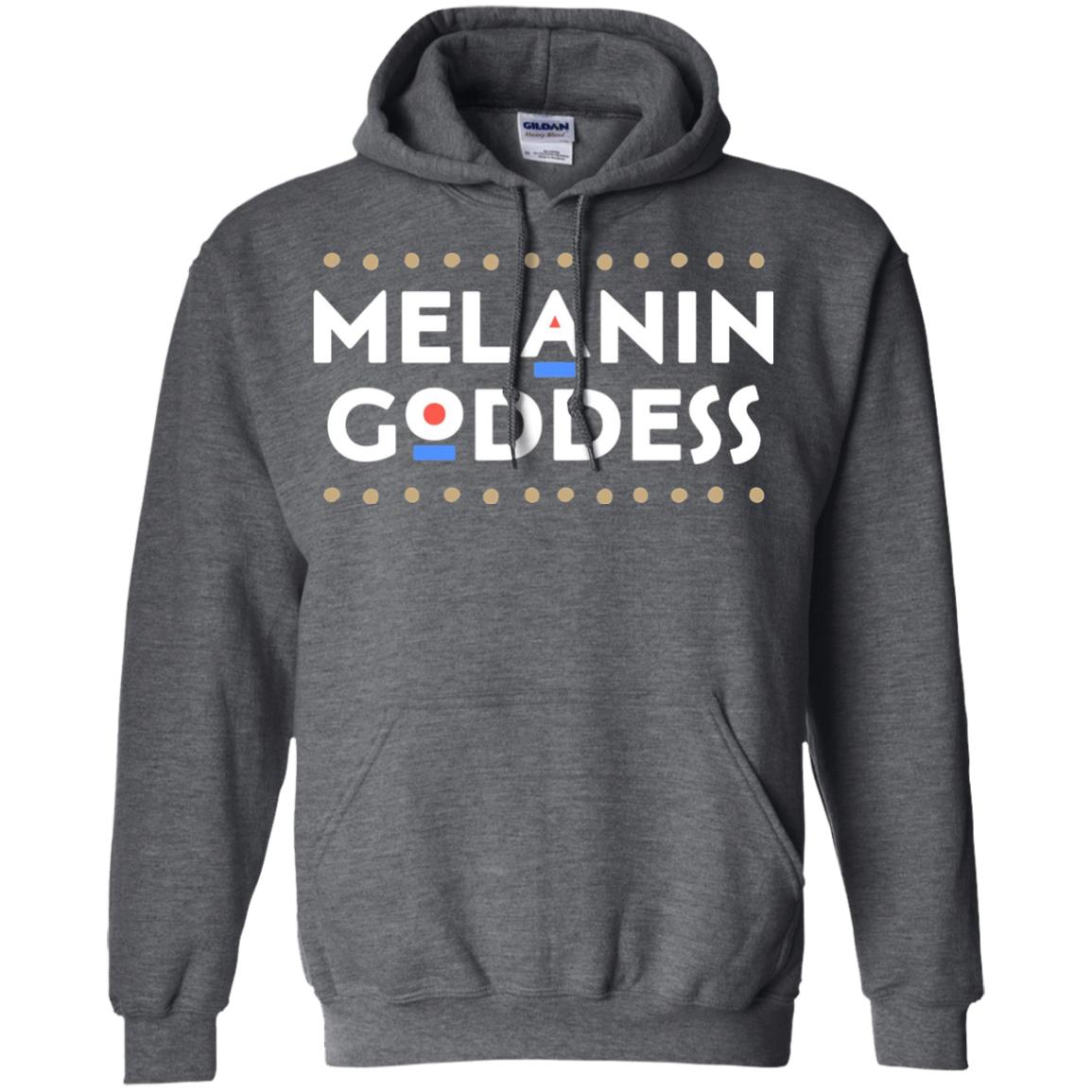 Melanin Goddess African T-shirt Black Girl Poppin_ Dark Heather