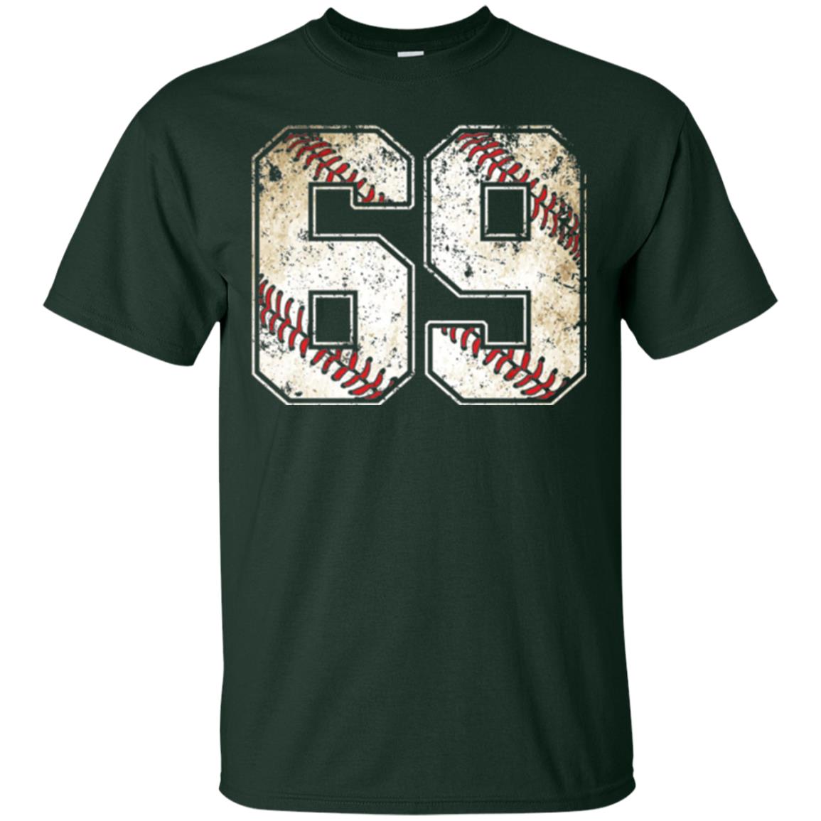 Baseball Player T-shirt Jersey Number 69 Retro Vintage