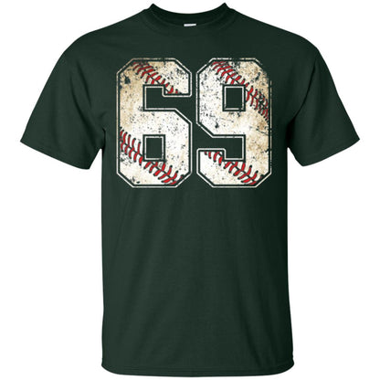 Baseball Player T-shirt Jersey Number 69 Retro Vintage