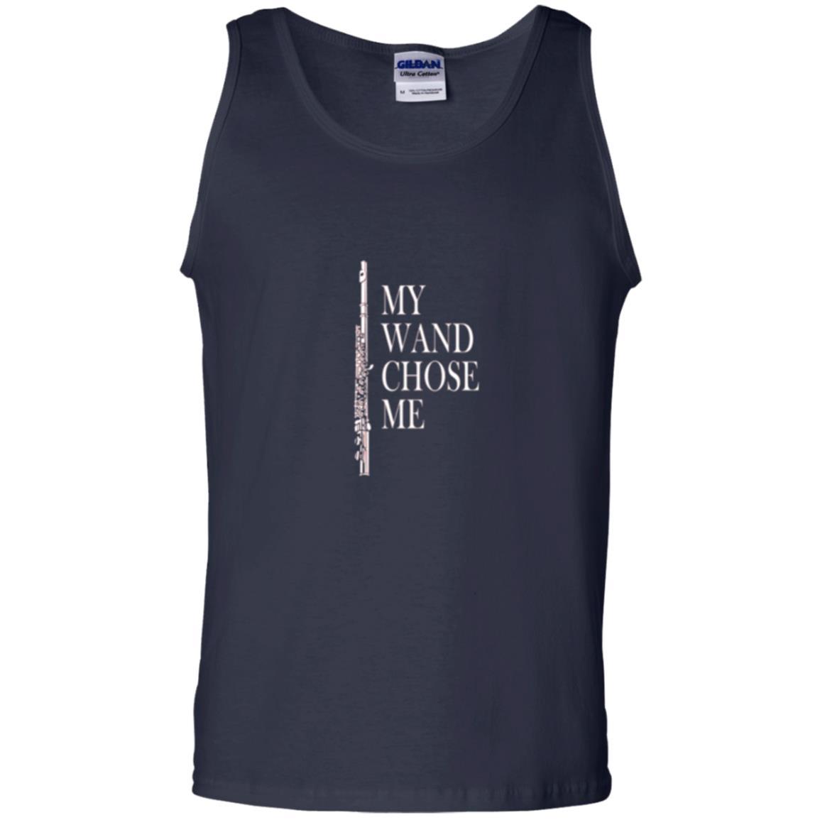Flute Lover T-shirt My Wand Chose Me Navy