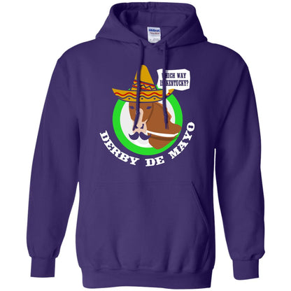 Derby De Mayo Kentucky Sombrero Mexican Horse Race T-shirt Purple
