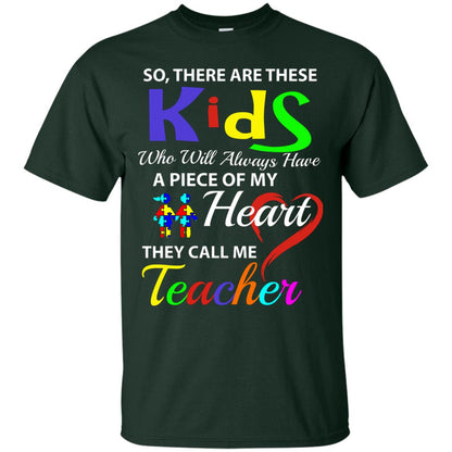 So There Are These Kids Autism Awareness Gift Shirt For Teacher Forest