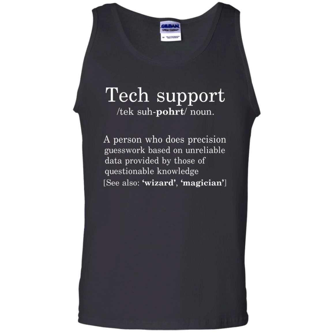 Computer Nerd T-shirt Tech Support Definition Black