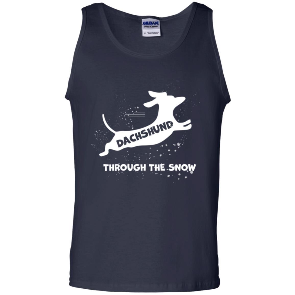 Dachshund Through The Snow T-shirt Navy