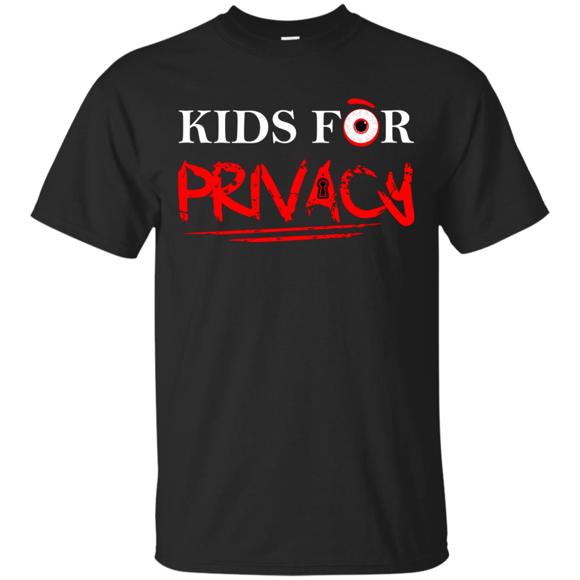 Kids For Privacy Family T-shirt Black