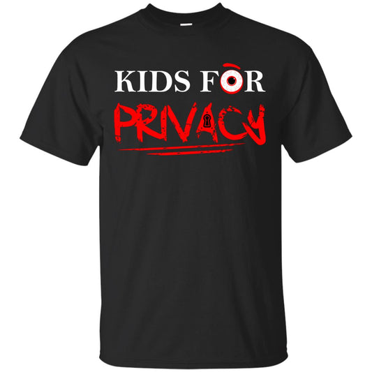 Kids For Privacy Family T-shirt Black