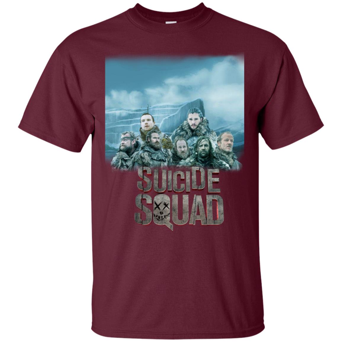 Suicide Squad Game Of Thrones Version T-shirt Maroon