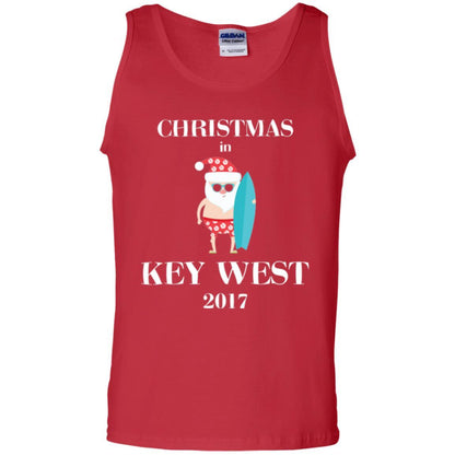 Family Vacation T-shirt Christmas In Key West 2017 Red