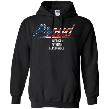 Veteran T-shirt Proud American Veteran Deplorable Black