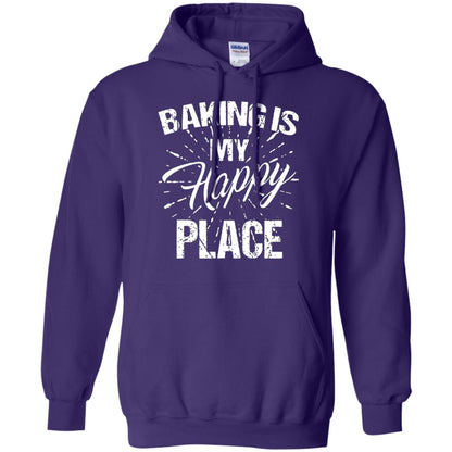 Baking Is My Happy Place Baker Shirt Purple