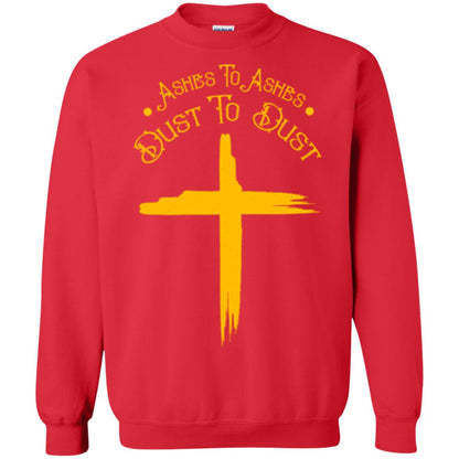 Christian T-shirt Ashes To Ashes Dust To Dust Red