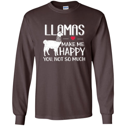 Llamas Make Me Happy You Not So Much T-shirt