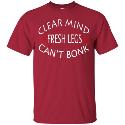 Clear Mind Fresh Legs Can't Bonk Marathon Running Shirt Cardinal
