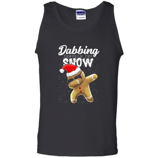 Dabbing Gingerbread T-shirt Dabbing Through The Snow Black