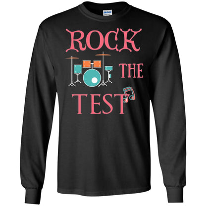 Rock The Test Professor Teacher T-shirt Black