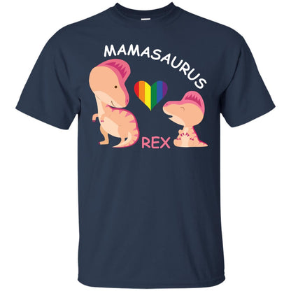 Mamasaurus Rex Lgbt Shirt Navy