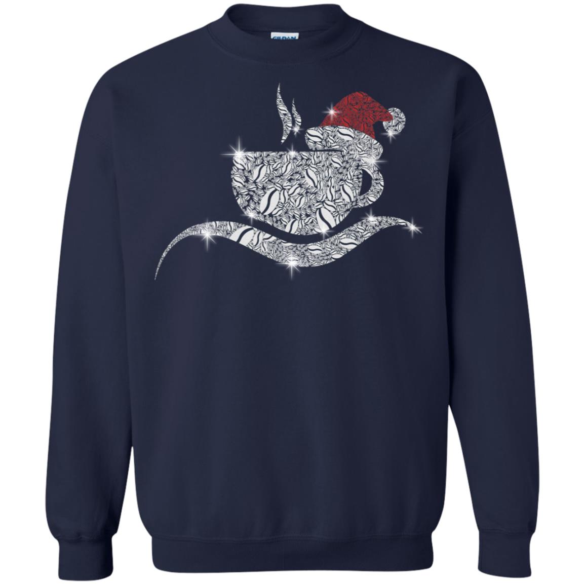 Coffee Glass Christmas Gift Drinking Lovers Shirt Navy