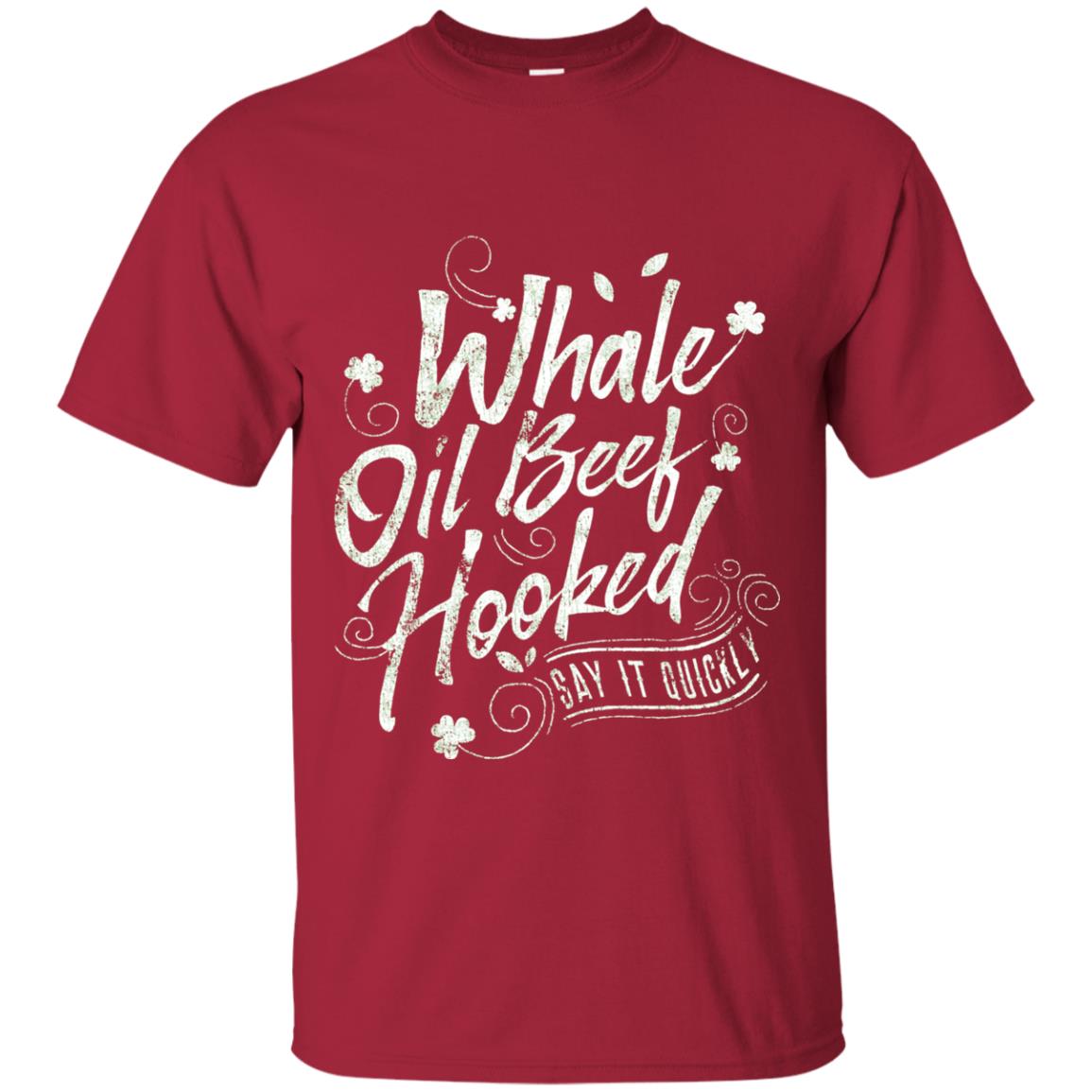Whale Oil Beef Hooked T-shirt Cardinal