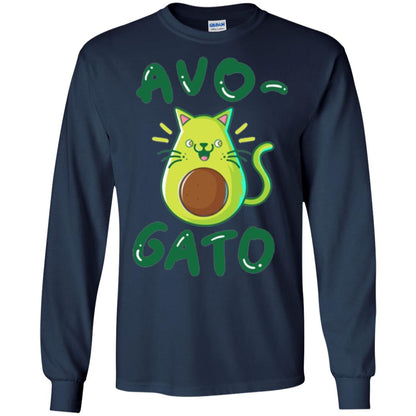 Cat Lovers T-shirt Avocado Avogato Navy