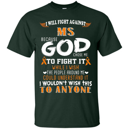 Ms Awareness T Shirt Multiple Sclerosis Shirt Forest