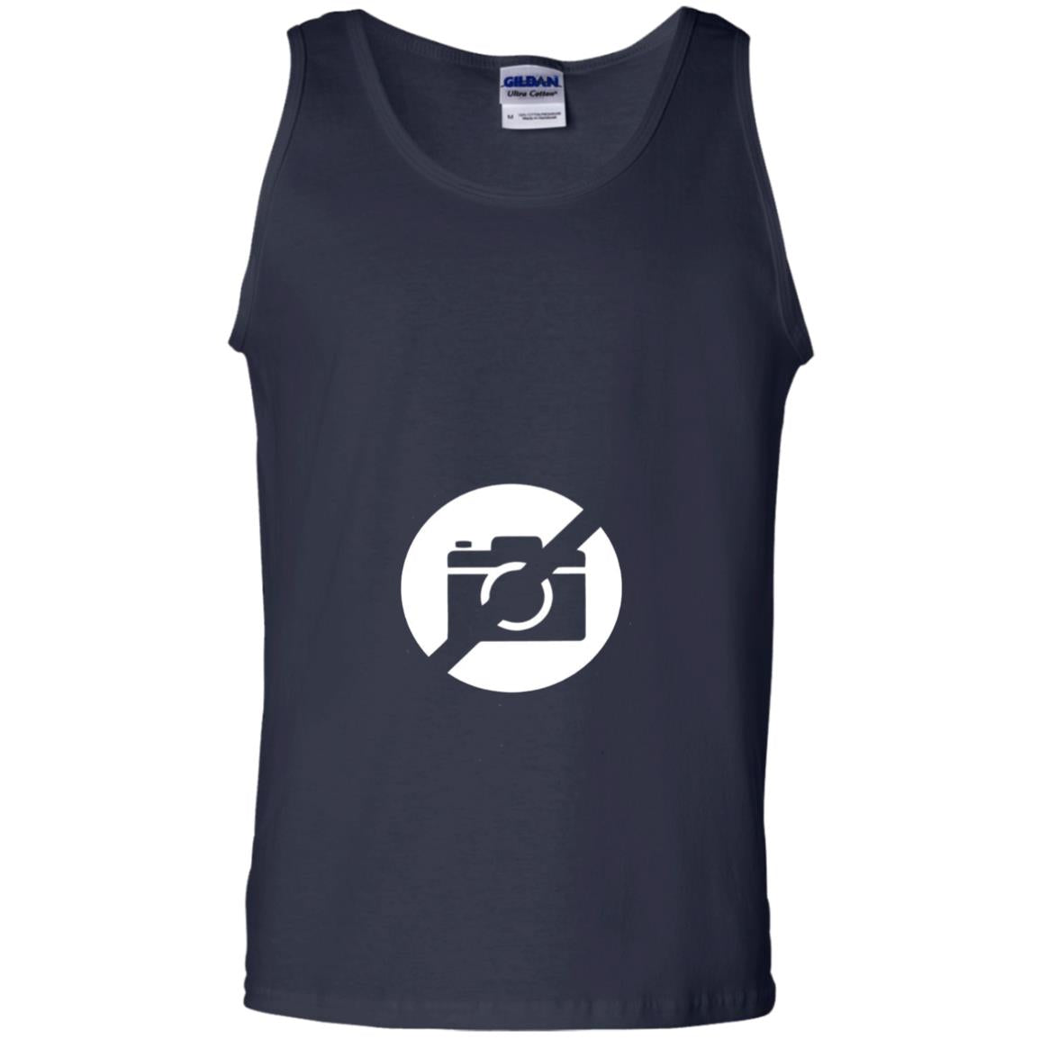 Just No Pictures Image T-shirt Navy