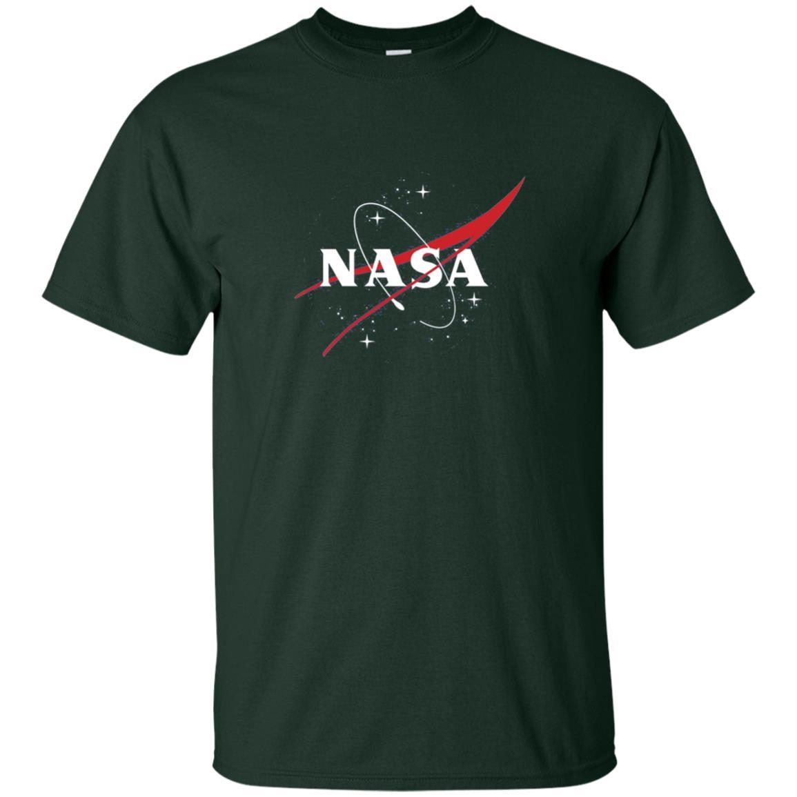 Nasa Full Blue Logo Graphic T-Shirt Forest Green