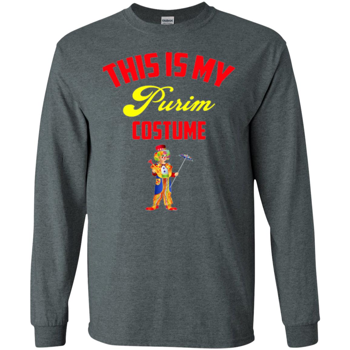 This Is My Purim Costume Purim Day T-shirt Dark Heather