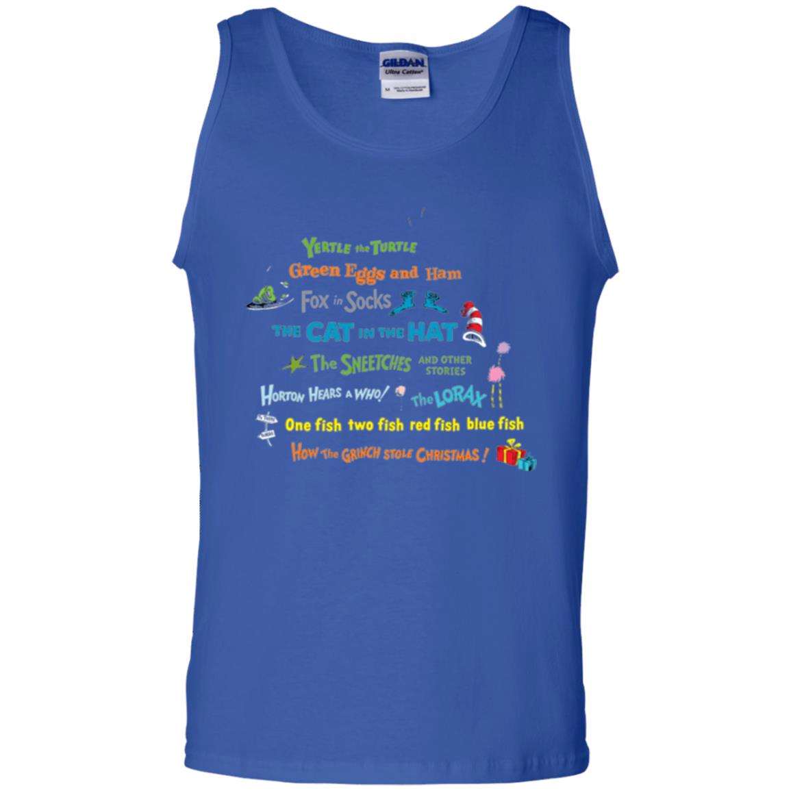 Dr. Seuss Book Title National Wear Red Day T-shirt Royal